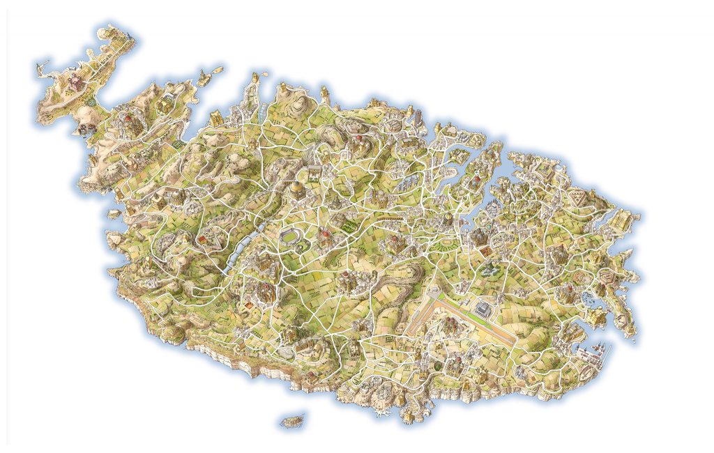 INKLINK_illustrazione_mappa_Malta